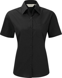 Russell Collection RU935F - LADIES SHORT SLEEVE POLYCOTTON EASY CARE POPLIN SHIRT