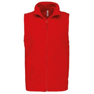 Kariban K913 - LUCA - ZIP THROUGH MICRO FLEECE GILET Red