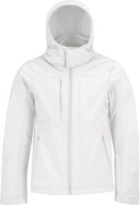 B&C CGJM950 - Hooded Softshell Men White