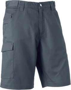 Russell RU002M - POLYCOTTON TWILL SHORT Convoy Grey