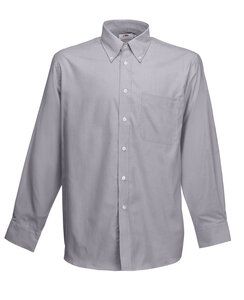 Fruit of the Loom SS114 - Oxford long sleeve shirt Oxford Grey