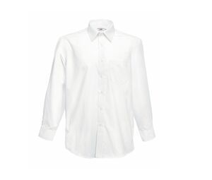 Fruit of the Loom SS118 - Poplin long sleeve shirt White