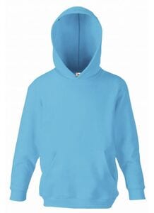 Fruit of the Loom SS273 - Classic 80/20 kids hooded sweatshirt Azure Blue