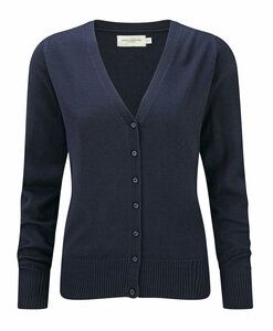 Russell Collection J715F - Womens v-neck knitted cardigan