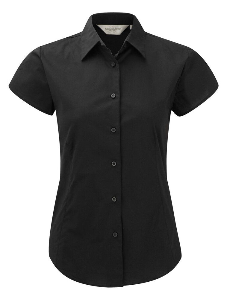 Russell Collection J947F - Women's short sleeve easycare fitted stretch shirt