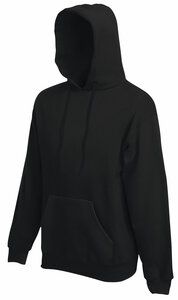 Fruit of the Loom 62-208-0 - Men's Hooded Sweat Black