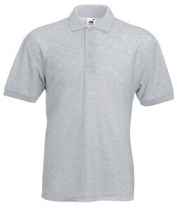 Fruit of the Loom 63-402-0 - Piqué Polo Mischgewebe Heather Grey