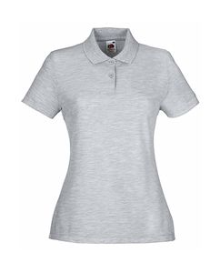 Fruit of the Loom 63-212-0 - Ladies Polo Mischgewebe Heather Grey