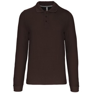 Kariban K243 - MEN'S LONG SLEEVE PIQUE POLO SHIRT Chocolate