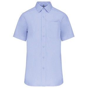 Kariban K543 - MEN'S SHORT SLEEVE EASY CARE COTTON POPLIN SHIRT Bright Sky