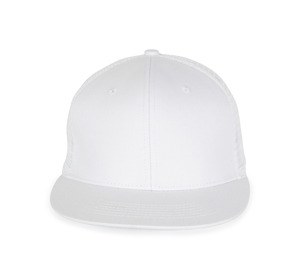 K-up KP113 - TRUCKER FLAT PEAK CAP - 6 PANELS White