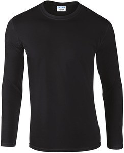 Gildan GI64400 - Softstyle Adult Long Sleeve T-Shirt Black/Black