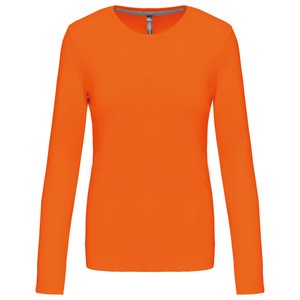 Kariban K383 - LADIES' LONG SLEEVE CREW NECK T-SHIRT Orange