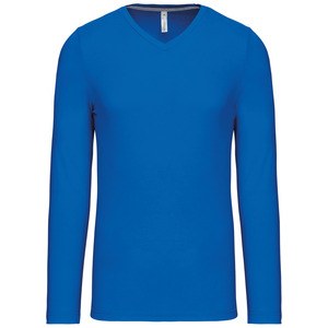 Kariban K358 - MEN'S LONG SLEEVE V-NECK T-SHIRT Light Royal Blue