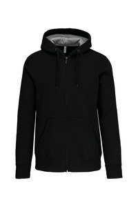 Kariban K444 - ZIP HOODED SWEATSHIRT Black/Black