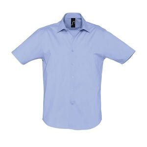 SOL'S 17030 - Broadway Short Sleeve Stretch Men's Shirt Ciel vif