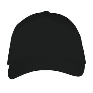 SOL'S 00594 - LONG BEACH Five Panel Cap Black