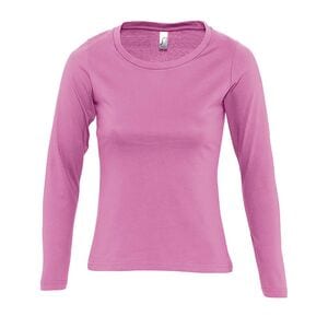 SOL'S 11425 - MAJESTIC Women's Round Neck Long Sleeve T Shirt Orchid Pink