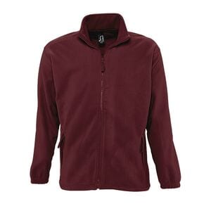 SOL'S 55000 - NORTH Men's Zipped Fleece Jacket Bordeaux