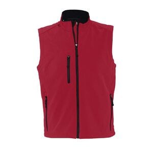 SOL'S 46601 - RALLYE MEN Sleeveless Soft Shell Jacket Rouge piment