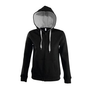 SOLS 47100 - SOUL WOMEN Contrasted Jacket With Lined Hood