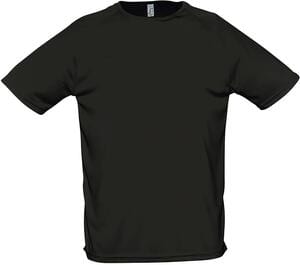 SOL'S 11939 - SPORTY Raglan Sleeve T Shirt Black