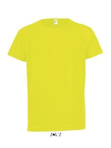 SOL'S 01166 - SPORTY KIDS Kids' Raglan Sleeve T Shirt Jaune fluo