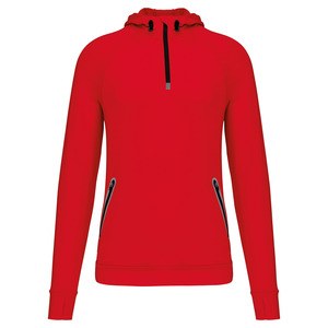 Proact PA360 - 1/4 zip hooded sports sweatshirt