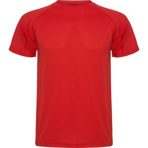 Roly CA0425 - MONTECARLO Short-sleeve technical raglan t-shirt Red