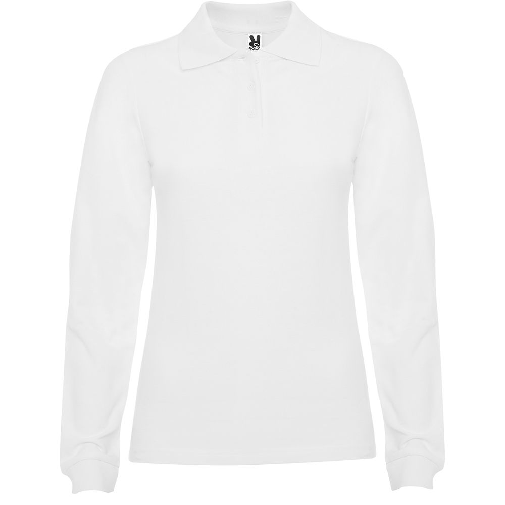 Roly PO6636 - ESTRELLA WOMAN L/S Long-sleeve polo shirt with ribbed collar and cuffs