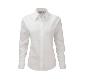 Russell Collection JZ32F - Women's Oxford Shirt White