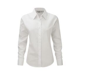 Russell Collection JZ32F - Women's Oxford Shirt White