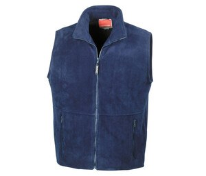 Result RS037 - Men's sleeveless fleece vest Navy