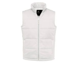 B&C BC363 - Men's sleeveless down jacket White