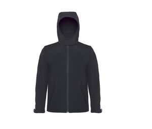 B&C BC651 - Hooded Soft-Shell Black