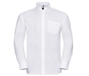 Russell Collection JZ956 - Long Sleeve Ultimate Non-Iron Shirt White