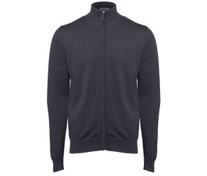 Pen Duick PK453 - Full Zip Jumper Dark Grey