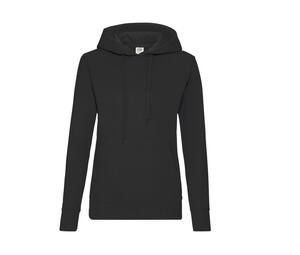 Fruit of the Loom SC269 - Women's Hoodie With Kangaroo Pocket Black