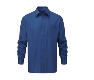 Russell Collection JZ934 - Men's Poplin Shirt Bright Royal