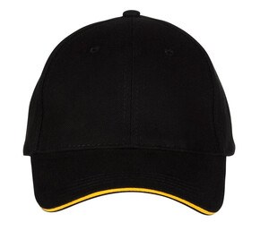 Black&Match BM911 - 6-panel sandwich cap