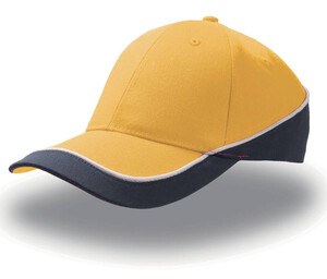 Atlantis AT088 - Contrasting 6-panel cap Yellow / Navy