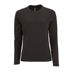 SOL'S 02075 - Imperial LSL WOMEN Long Sleeve T Shirt Deep Black