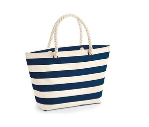 Westford mill WM680 - Boardwalk Beach Bag Natural/Navy