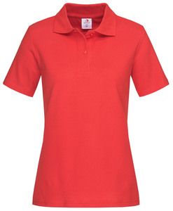 Stedman STE3100 - Women's short-sleeved polo shirt Scarlet Red