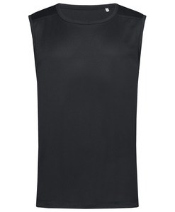 Stedman STE8440 - active 140 sleeveless men's sleeveless t-shirt Black Opal