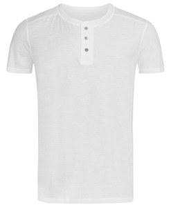 Crew neck T-shirt with buttons for men Stedman 