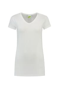 Lemon & Soda LEM1262 - T-shirt V-neck cot/elast SS for her White