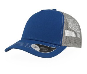 Atlantis AT180 - Cotton Canvas Rapper Cap Royal / Grey