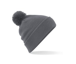 Beechfield BF426 - Pompom hat Graphite Grey