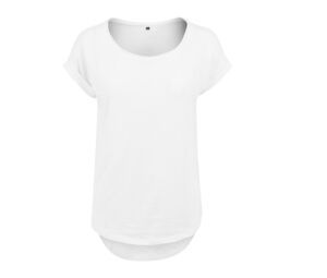 Build Your Brand BY036 - Women's t-shirt with extended back White